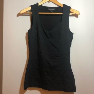 White House Black Market Black sleeveless blouse